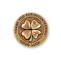 Four Leaf Clover Silver PinGeneric Pin